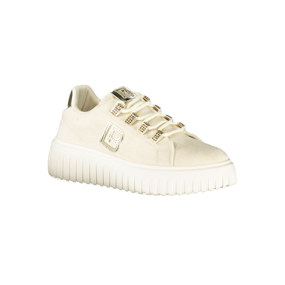 Laura Biagiotti Beige Polyurethane Women Sneaker
