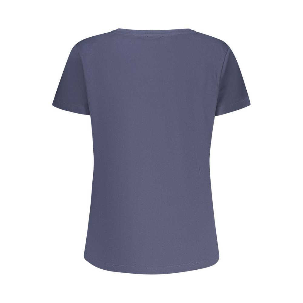 Freddy "Blu Cotton Women T-Shirt with Rhinestone Detailing"