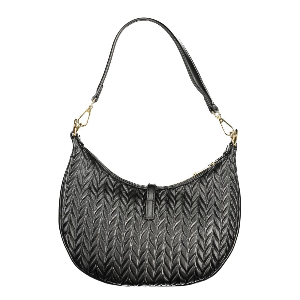 Mario Valentino Black Polyurethane Women's Shoulder Bag