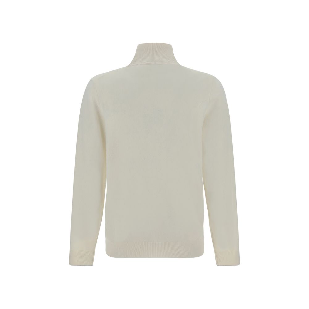 Brunello Cucinelli White Cashmere Sweater