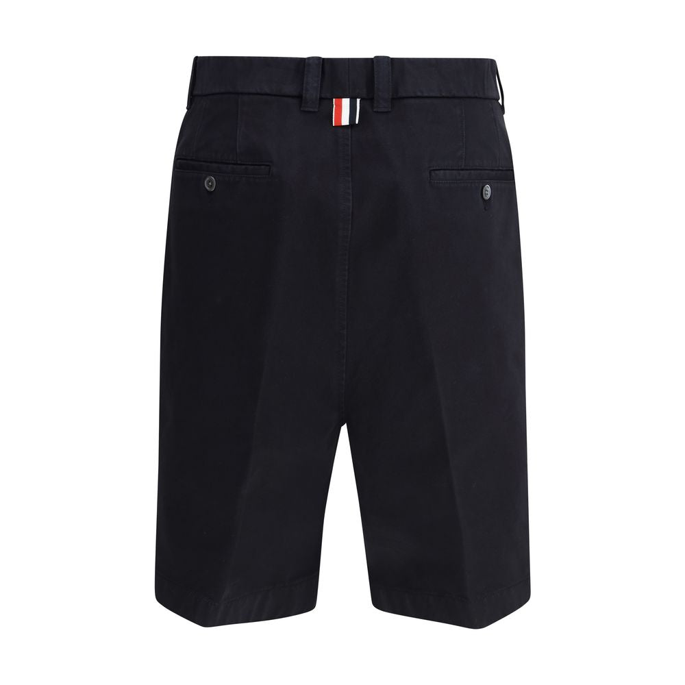 Thom Browne Blue Polyester Bermuda Shorts